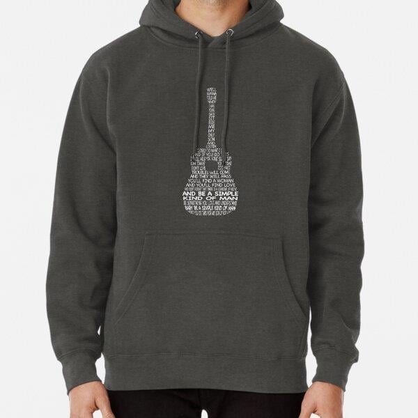 band simple man lyrics viny Tasarım Baskılı Kapşonlu Sweatshirt