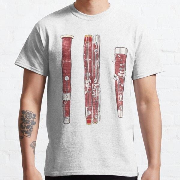 Bassoon Tasarım Baskılı Tişört (Bol kalıp t-shirt)