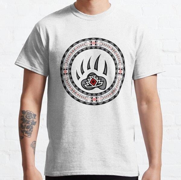 Bear Spirit Black  Tasarım Baskılı Tişört (bol kalıp t-shirt)