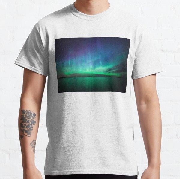 Beautiful northern lights Tasarım Baskılı T-Shirt (bol kalıp tişört)