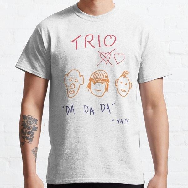 Best Trio Da da da Tasarım Baskılı Tişört (Bol kalıp t-shirt)