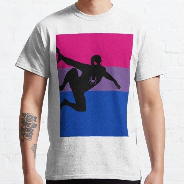 Bi Spidey Tasarım Baskılı Tişört (bol kalıp t-shirt)