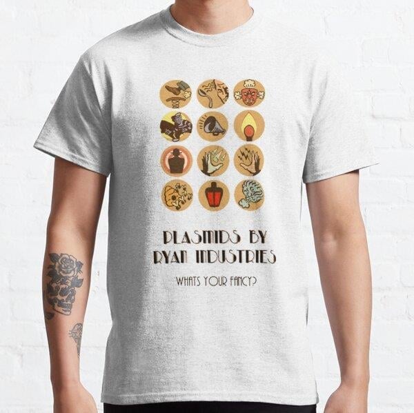 Bioshock Tasarım Baskılı Unisex Tişört (Bol kalıp t-shirt)