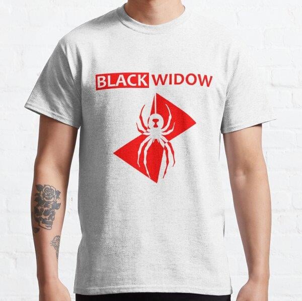 Black Widow Spider Tasarım Baskılı Tişört (Bol kalıp t-shirt)