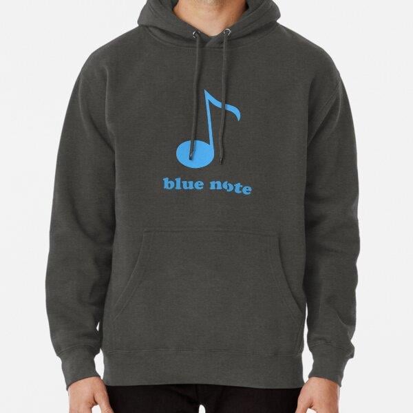 Blue Note Tasarım Baskılı Kapşonlu Sweatshirt