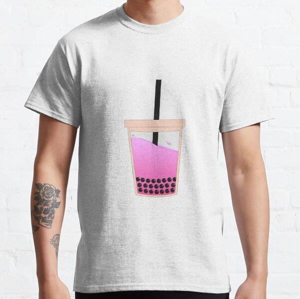 Boba Pink Drink Tasarım Baskılı Tişört (Bol kesim t-shirt)