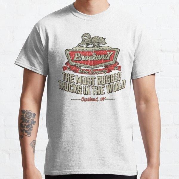 Brockway Motor Company 1912 Tasarım Baskılı Tişört (Rahat Kalıp T-shirt)