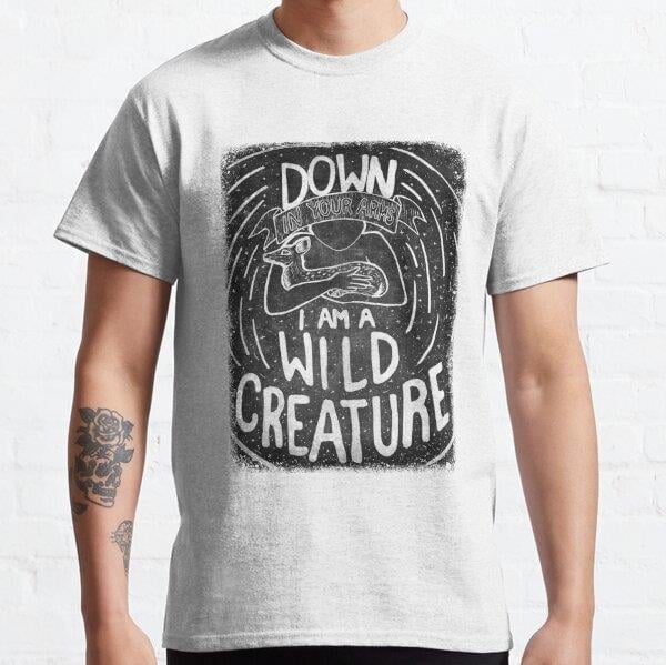 Broom People Tasarım Baskılı T-Shirt (bol kalıp tişört)