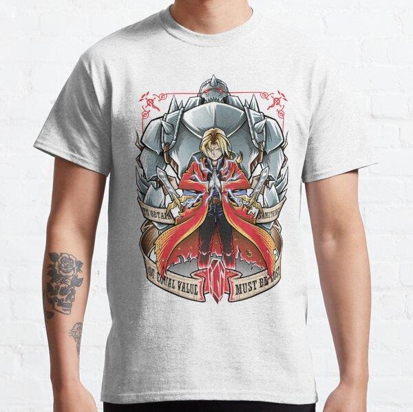 Brotherhood - FullMetal Alchemist Tasarım Baskılı T-Shirt (bol kalıp tişört)