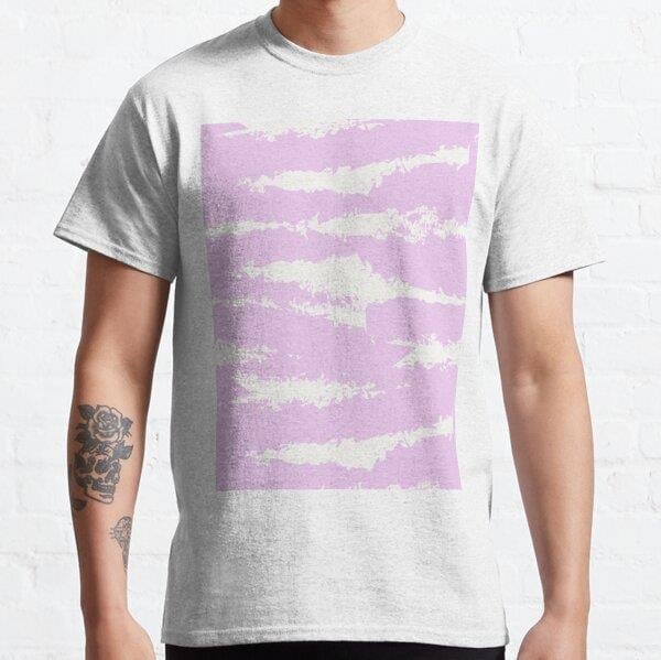 Brush Stroke Fur Pattern Tasarım Baskılı Tişört (bol kalıp t-shirt)