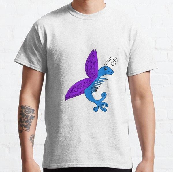 Butterfly Dragon Tasarım Baskılı Tişört (Bol kesim t-shirt)