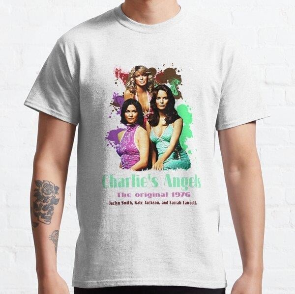 Charlies Angels original 1976 T-Shirt Tasarım Baskılı Tişört (Bol kalıp t-shirt)