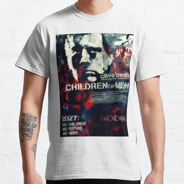 Children Of Men Tasarım Baskılı Tişört (Bol kalıp t-shirt)