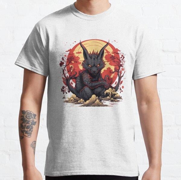 Chupacabra Cryptid Animal Tasarım Baskılı Tişört (Bol kesim t-shirt)