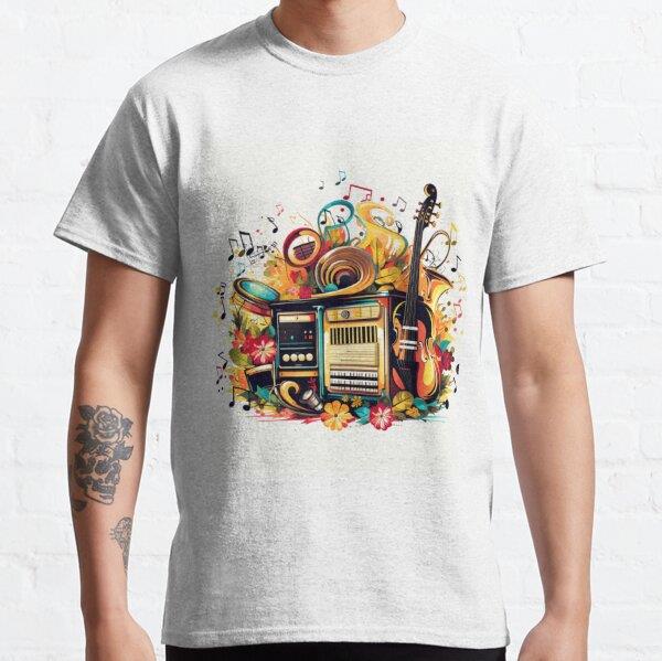 Classic music Tasarım Baskılı Tişört (Bol kalıp t-shirt)