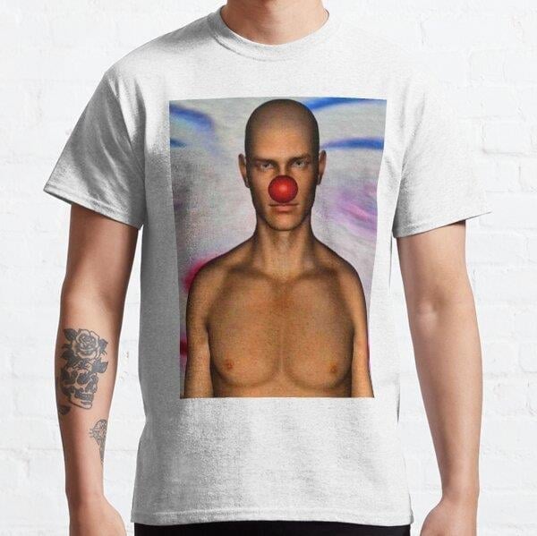 Clown Tasarım Baskılı T-Shirt (Bol kalıp tişört)