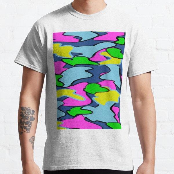 Colorful Abstract Design Tasarım Baskılı Tişört (bol kalıp t-shirt)