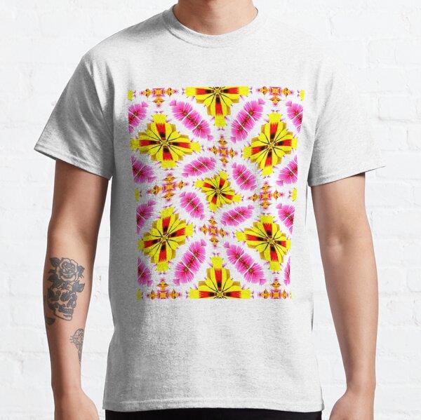 Colorful Petal Patterns Tasarım Baskılı Tişört (bol kalıp t-shirt)