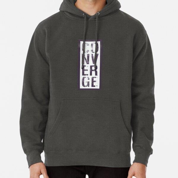 Converge Vertical Tasarım Baskılı Kapşonlu Sweatshirt