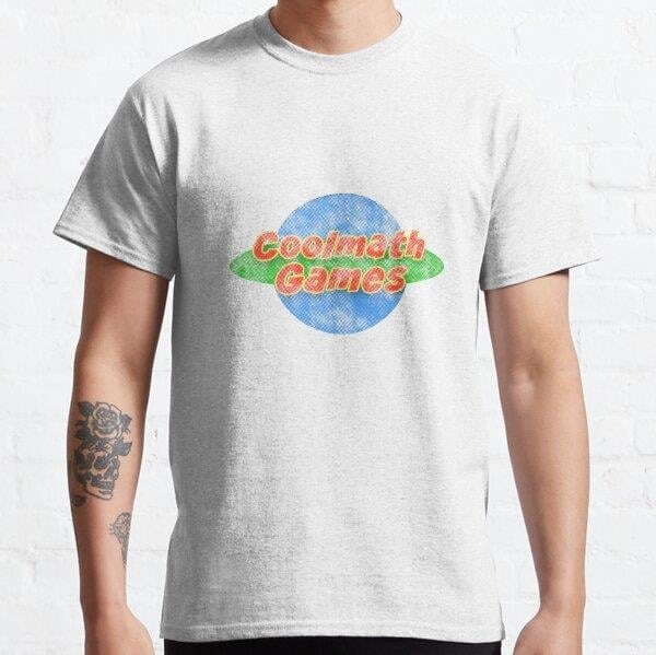cool math of games Tasarım Baskılı Unisex Tişört (Bol kalıp t-shirt)