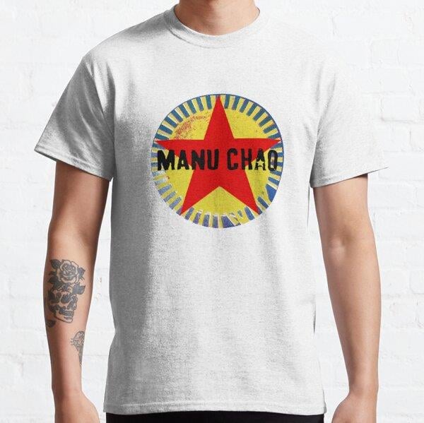 Copia de Manu Chao Black Sun Tasarım Baskılı Tişört (Bol kalıp t-shirt)