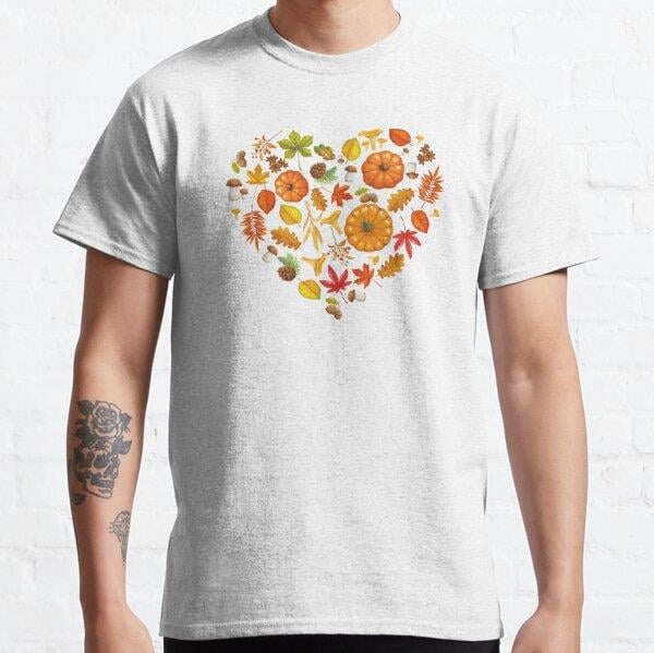 Cottagecore Fall Graphic Tee, Floral Fall Tee Tasarım Baskılı Tişört (Rahat kalıp t-shirt)
