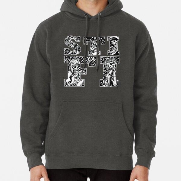 Coyle Tasarım Baskılı Kapşonlu Sweatshirt