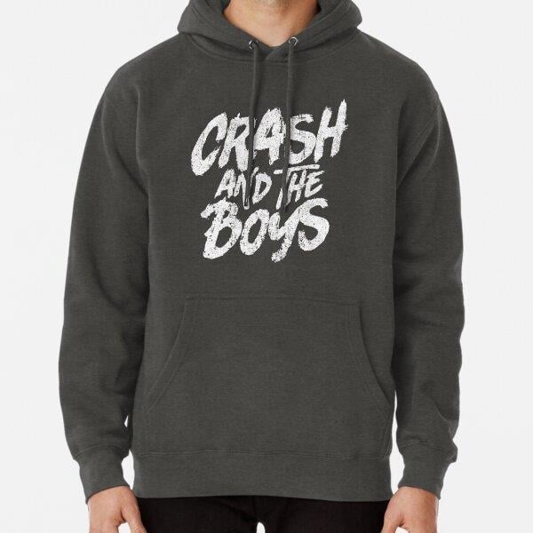 Crash and the Boys Tasarım Baskılı Kapşonlu Sweatshirt
