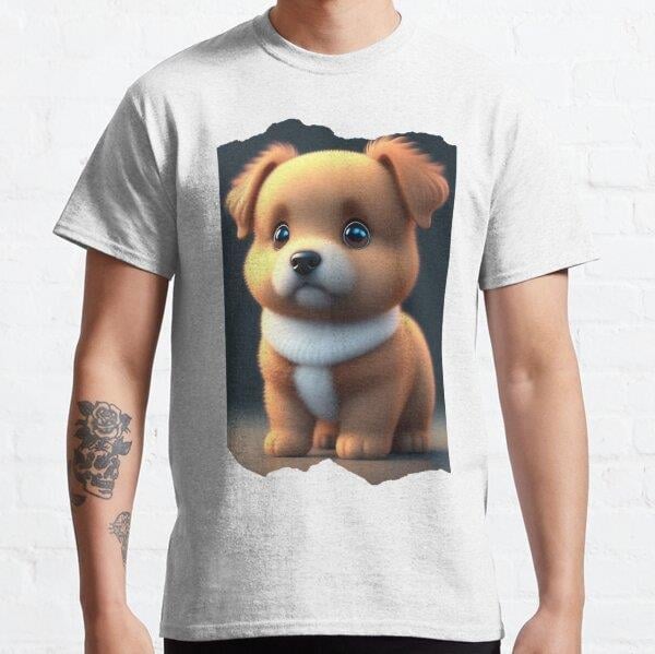 cute animals, animal,animals,legendary animals, cute dog Tasarım Baskılı Tişört (Bol kesim t-shirt)