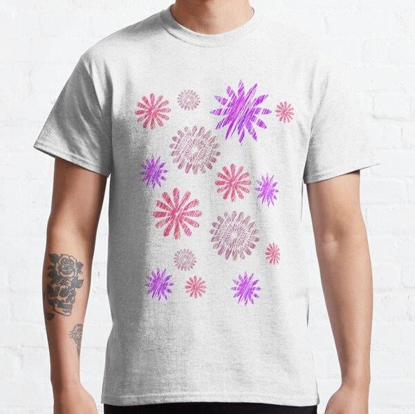 Cute baby flower patterns. Tasarım Baskılı Tişört (bol kalıp t-shirt)