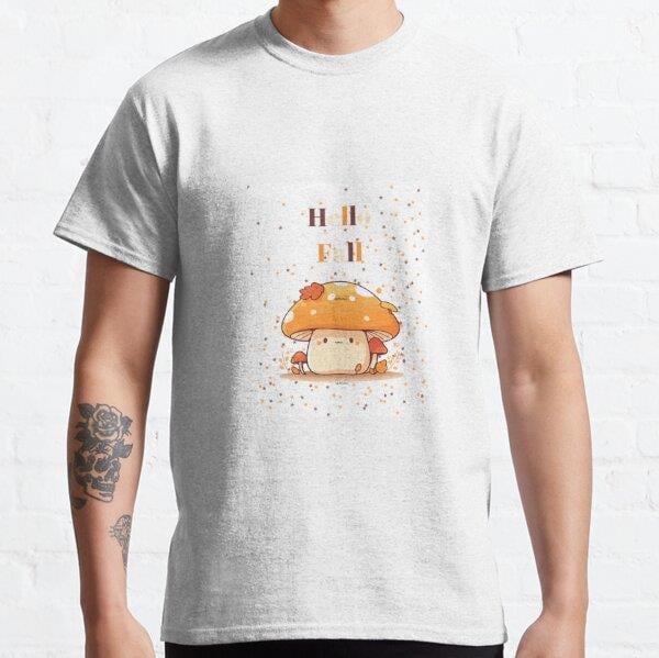Cute Fall Image Tasarım Baskılı Tişört (Rahat kalıp t-shirt)