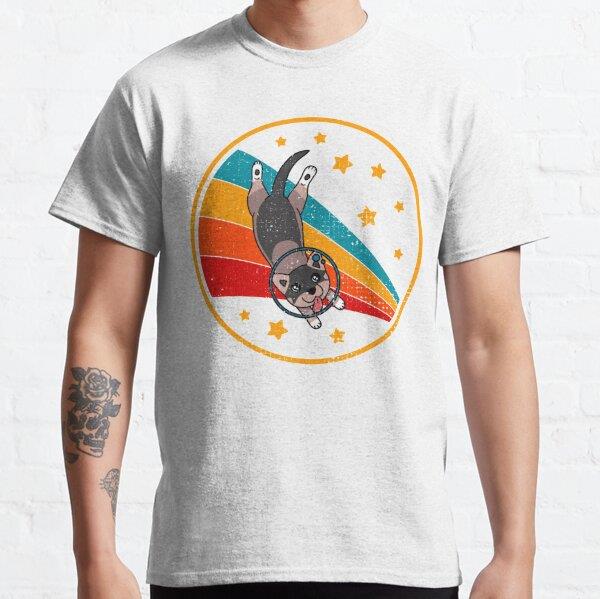Cute Vintage Swedish Vallhund Owner Retro Dog In Space Tasarım Baskılı Tişört (Rahat Kalıp T-shirt)