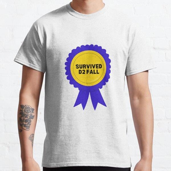 D2 Fall Survivors Tasarım Baskılı Tişört (Rahat kalıp t-shirt)