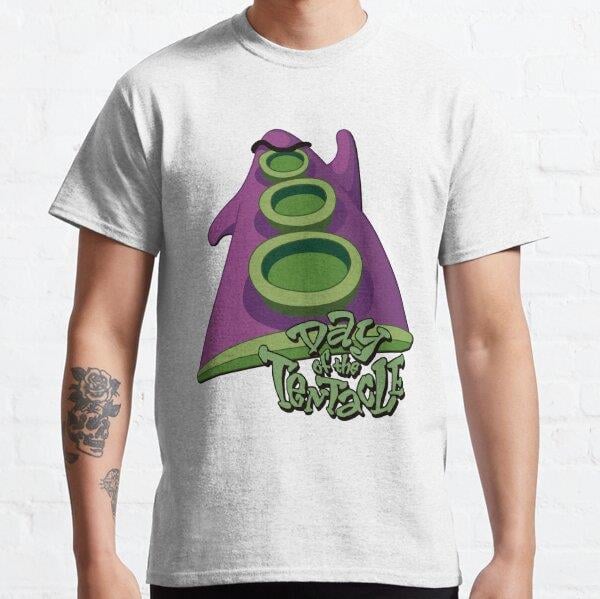 Day of the Tentacle Tasarım Baskılı Unisex Tişört (Bol kalıp t-shirt)