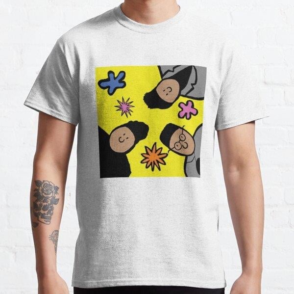 De La Soul 3 Feet High _amp_ Rising Tasarım Baskılı Tişört (Bol kalıp t-shirt)