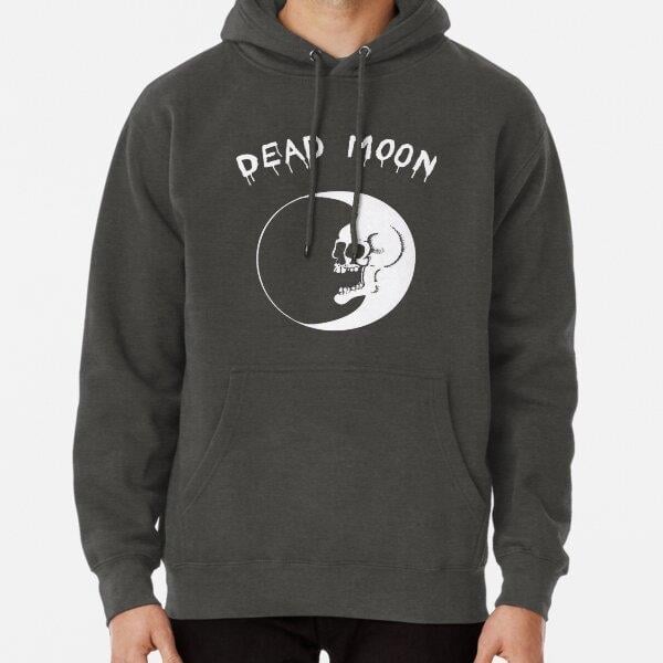 Dead Moon Tasarım Baskılı Kapşonlu Sweatshirt