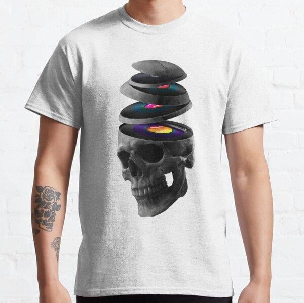 Dead Records Tasarım Baskılı Tişört (Bol kalıp t-shirt)