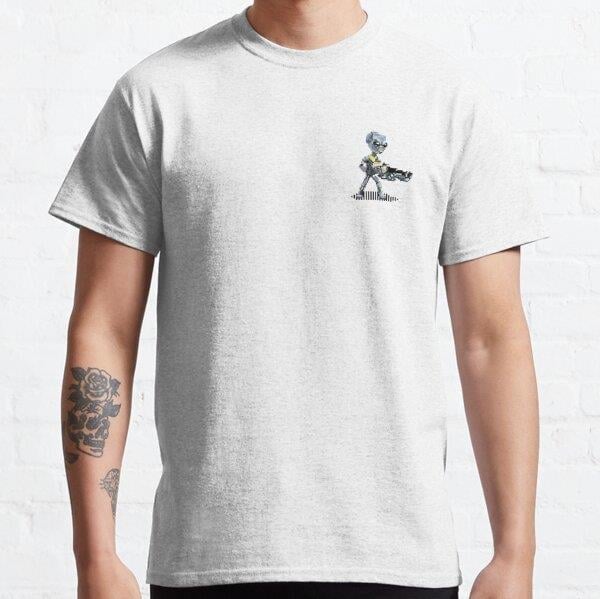 Destroy All Humans Pixel Art Tasarım Baskılı Unisex Tişört (Bol kalıp t-shirt)