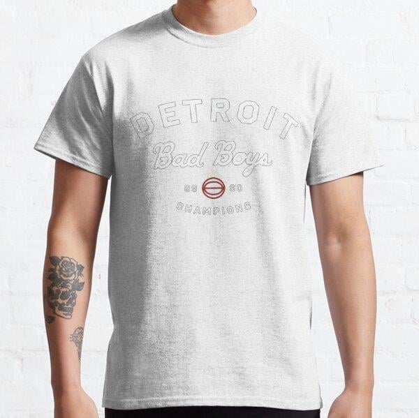 Detroit Bad Boys Tasarım Baskılı Unisex Tişört (Bol kalıp t-shirt)