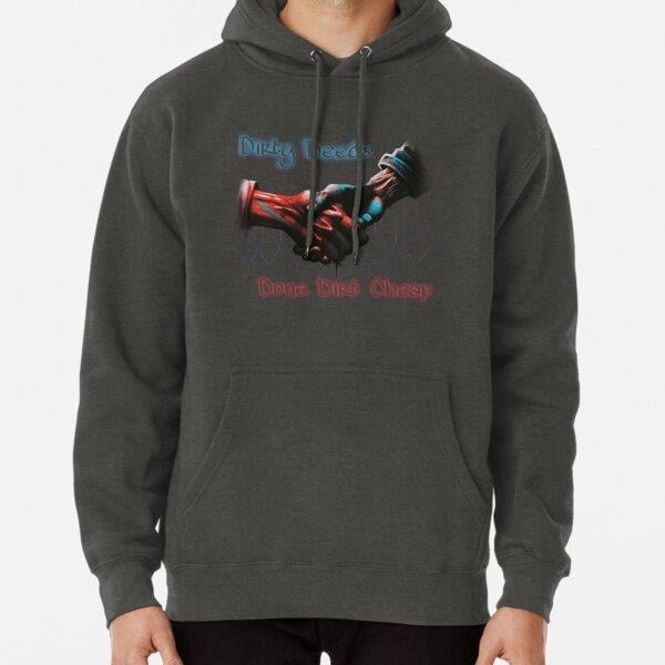 Dirty Deeds Tasarım Baskılı Kapşonlu Sweatshirt