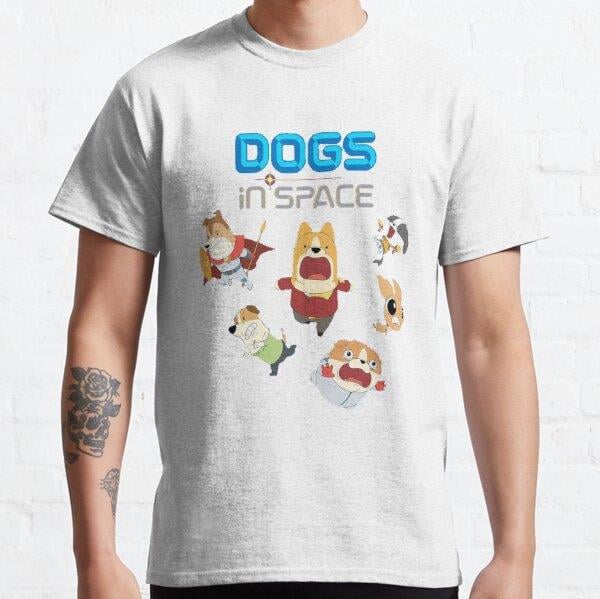 Dogs in Space 2021 Tasarım Baskılı Tişört (Rahat Kalıp T-shirt)