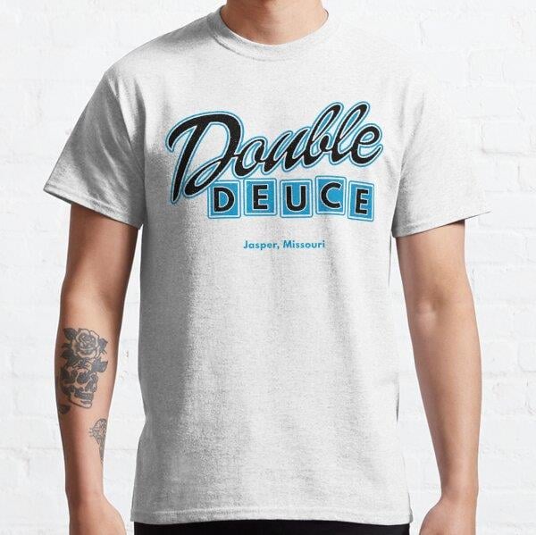 Double Deuce Tasarım Baskılı Tişört (Bol kalıp t-shirt)