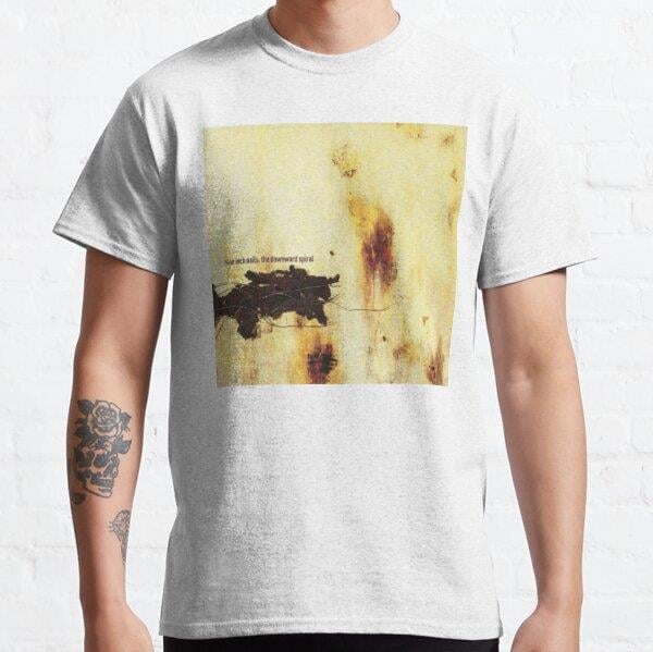 Downward Nails Spiral Tasarım Baskılı Tişört (Bol kalıp t-shirt)