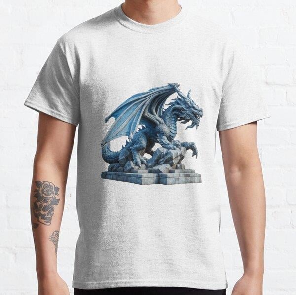 Dragon-Destroying its Base Tasarım Baskılı Tişört (Bol kesim t-shirt)