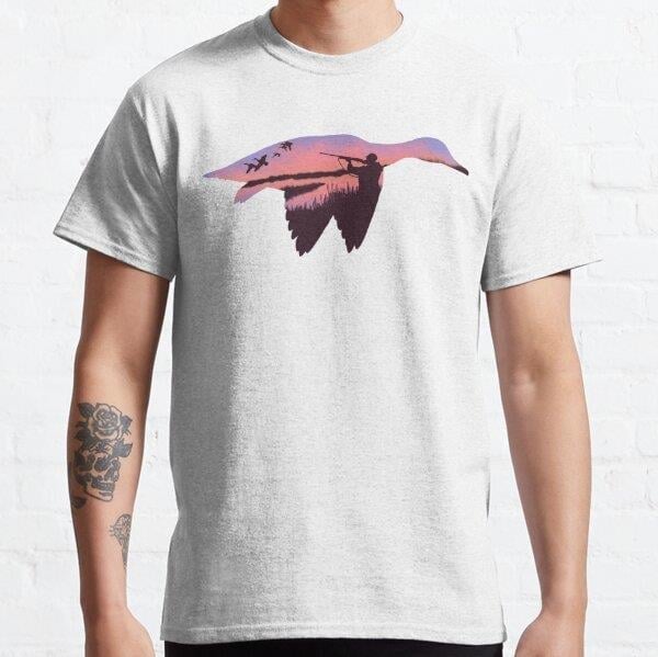 Duck hunting Tasarım Baskılı Tişört (Bol kesim t-shirt)