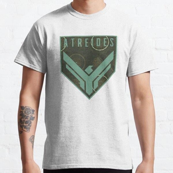 Dune - House Atreides Badge (Light Pattern) - Tasarım Baskılı Tişört (bol kalıp t-shirt)