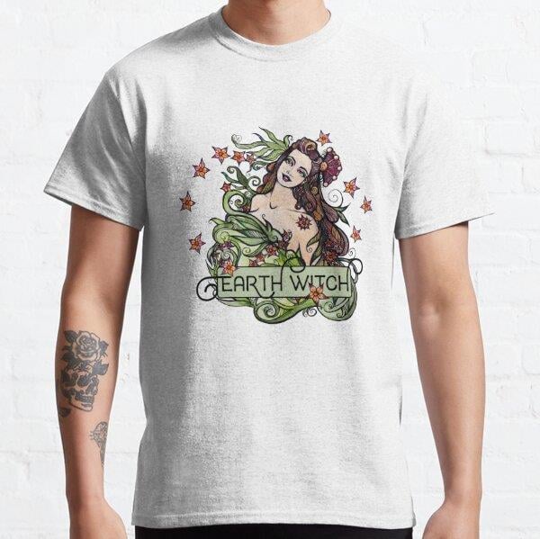 Earth Witch Tasarım Baskılı Tişört (Bol kesim t-shirt)