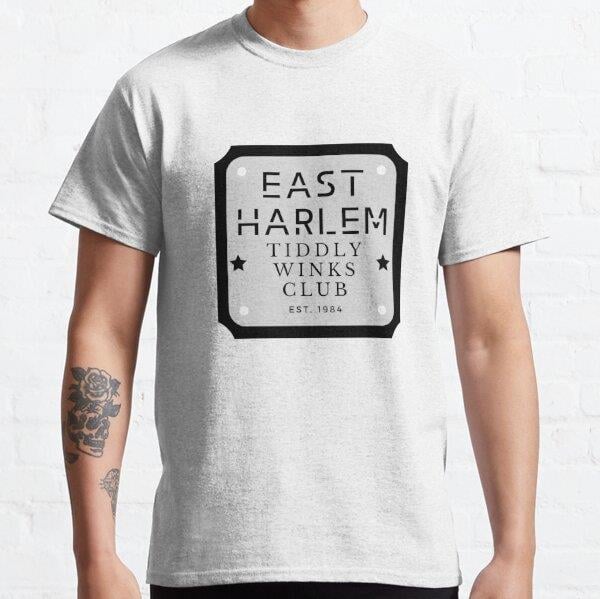 East Harlem Tiddlywinks Club Tasarım Baskılı Tişört (Bol kesim t-shirt)