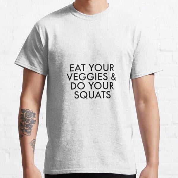 eat your veggies Tasarım Baskılı T-Shirt (bol kalıp tişört)