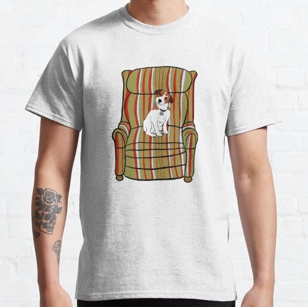Eddie and the Chair Tasarım Baskılı Tişört (Rahat Kalıp T-shirt)